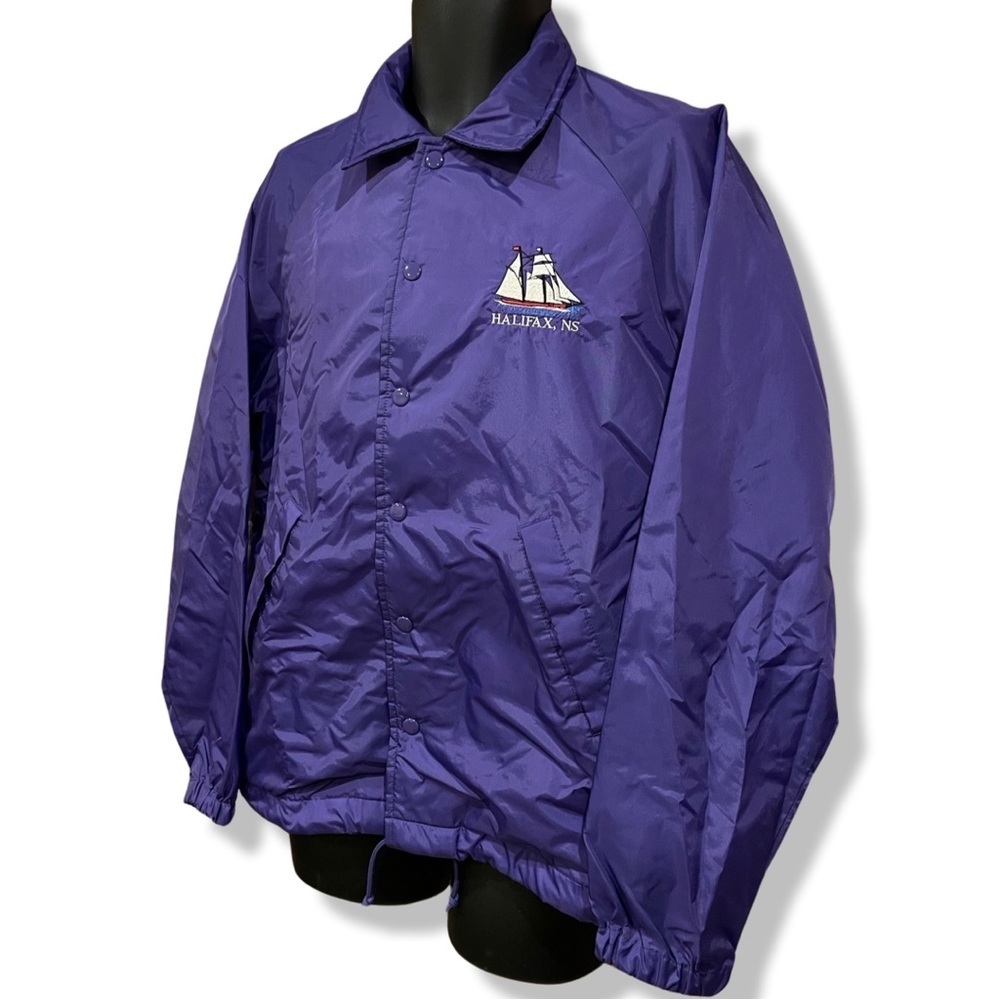 Vintage 90s Halifax Nova Scotia Coach Windbreaker